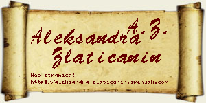Aleksandra Zlatičanin vizit kartica